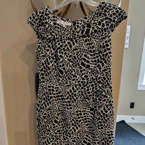 Size 4 - Black & Tan Dress